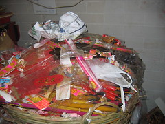 Pile of Offerings at Taoist Temple
