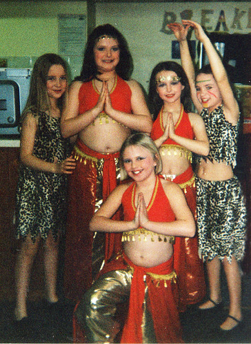 2000 Aladdin 12 (from left x, Hollie Willis, April Willis, Claire Sweeney, front x)