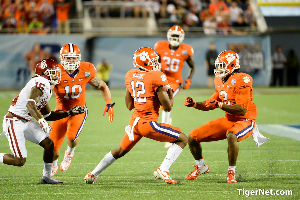 Clemson Football Photo of Russell Athletic Bowl and Korrin Wiggins