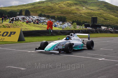 Billy Monger in the final British Formula Four race during the BTCC Knockhill Weekend 2016