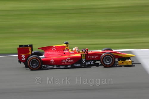 Norman Nato in the Racing Engineering car in GP2 Practice at the 2016 British Grand Prix