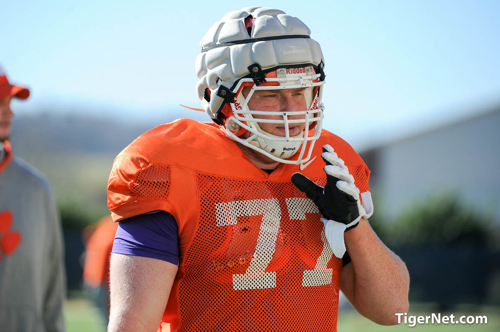 Clemson Football Photo of Reid Webster and bowlpractice