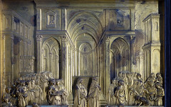 Ghiberti, Gates of Paradise, Solomon panel detail