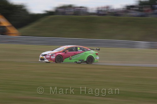 Michael Caine in Touring Car action during the BTCC 2016 Weekend at Snetterton