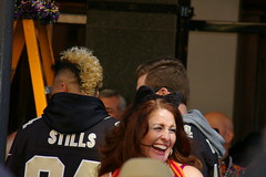Kenny Stills at the Greasing of the Poles, Royal Sonesta Hotel, French Quarter, February 13, 2015