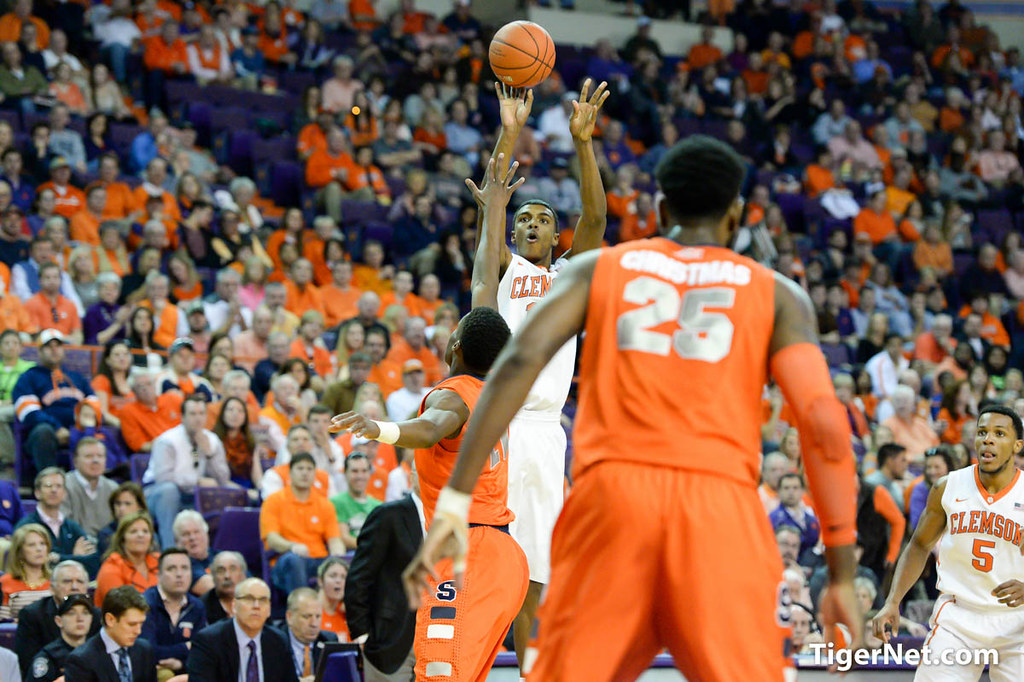 Clemson Basketball Photo of Syracuse and Donte Grantham