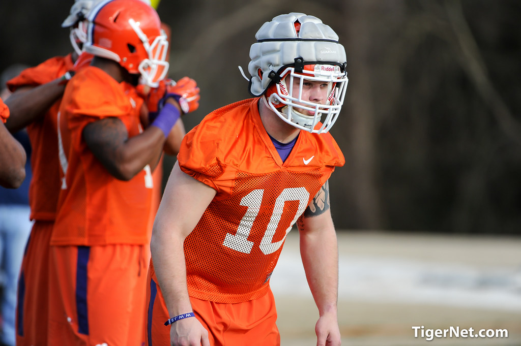 Clemson Football Photo of Ben Boulware and practice