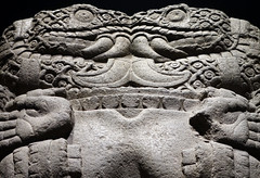 Coatlicue, view looking up, c. 1500, Mexica (Aztec)