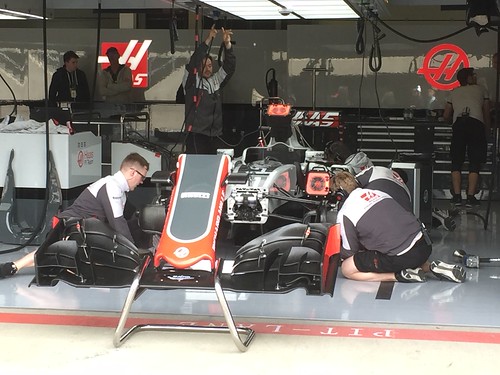 Santino Ferrucci's Haas during Formula One In Season Testing at Silverstone, July 2016