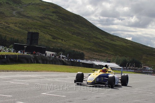 Alexandra Mohnhaupt in the final British Formula Four race during the BTCC Knockhill Weekend 2016