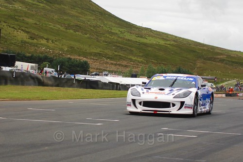 Mike Newbold in the Ginetta GT4 Supercup at the BTCC Knockhill Weekend 2016