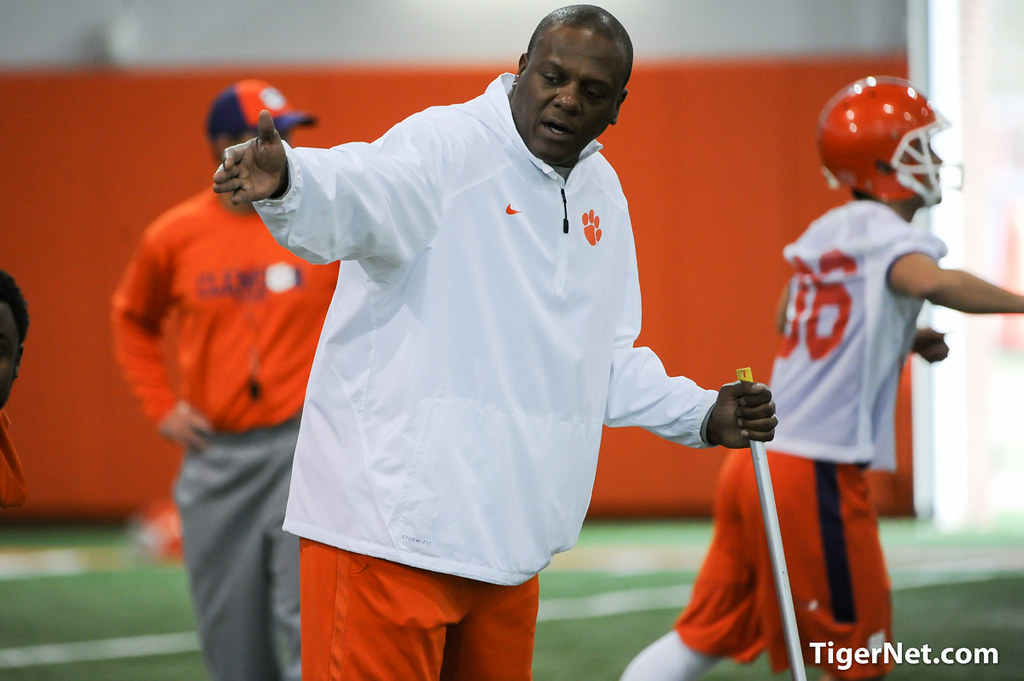 Clemson Football Photo of Marion Hobby and practice