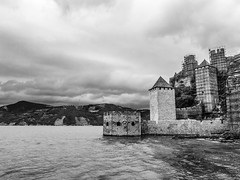 Golubac Fortress being reconstructed