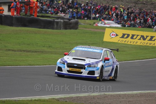 James Cole in race one during the BTCC weekend at Knockhill, August 2016