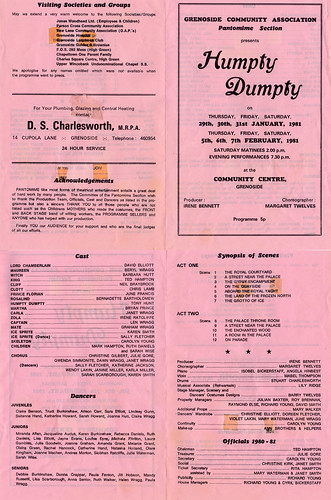 1981 Humpty Dumpty 00 Programme