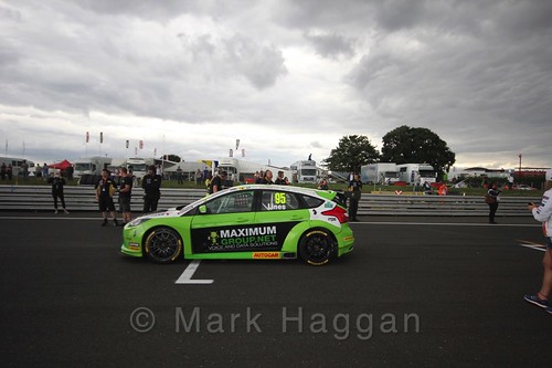 Stewart Lines' car during the Grid Walks at the BTCC 2016 Weekend at Snetterton