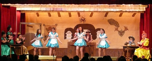 2009 Calamity Jane 09 (from left Tracey Blackburn, Kerry Morby, Margaret Mclean, Beth Maples,x,Abigail Sweeney, Claire Sweeney, Josh Milner, Ross Crowe)