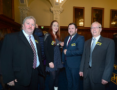 Brian Blakely, Kasia Czeszak, Kevin Marks and Raymond McBride from Parliament Buildings Stormont