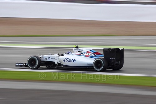 Valtteri Bottas in his Williams during the 2016 British Grand Prix