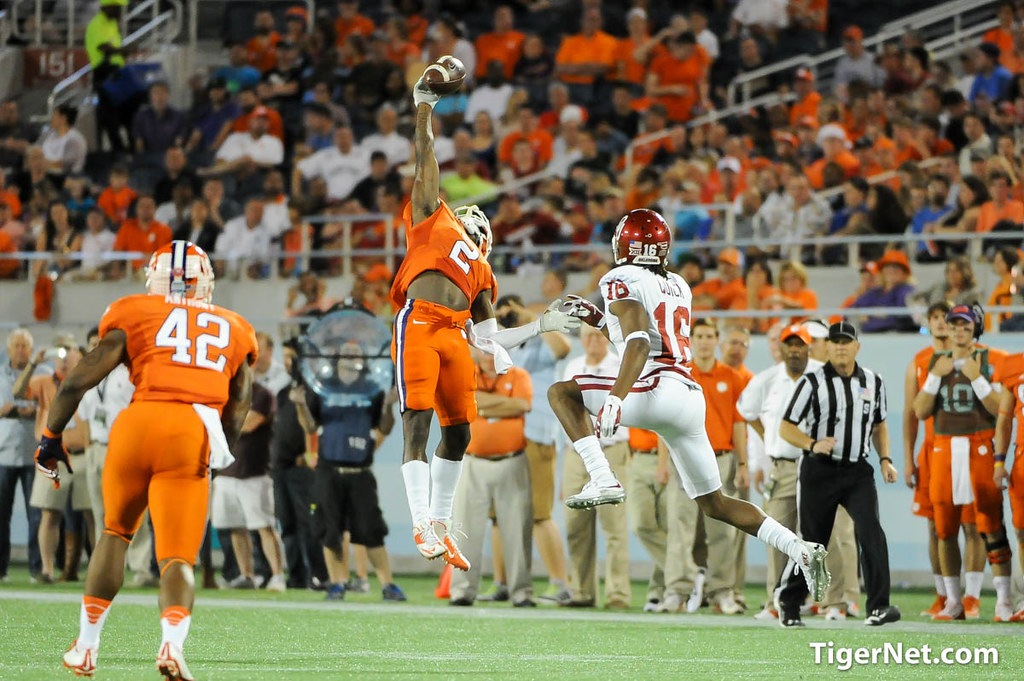 Clemson Football Photo of Mackensie Alexander and Russell Athletic Bowl