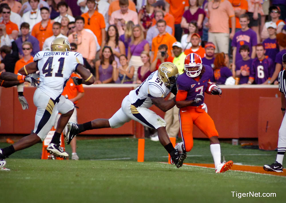 Clemson Football Photo of Bryce McNeal and Georgia Tech