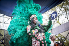 Big Chief Monk Boudreaux and the Wild Magnolias at the Congo Square New World Rhythms Fest, New Orleans, March 21, 2015