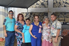 3405. Krishell con Marco Antonio Soriano, Cristina Ramírez, Marco Antonio Soriano Jr., María Luisa Cienfuegos y Reynaldo Ortiz.