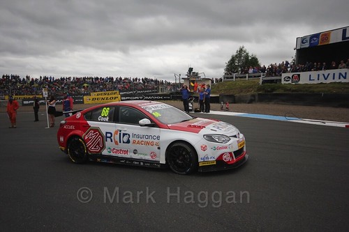 Josh Cook on the grid during the BTCC Knockhill Weekend 2016