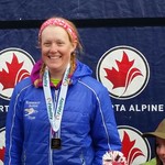 Kimberley Alpine Team racer Katie Clark wins slalom GOLD at Lake Louise Western Championships PHOTO CREDIT: Jon Blair