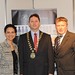 Showtel Gaby Sanwikarja & Barry Stuart, Pacific  Direct and Stephen McNally, IHF President