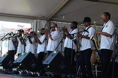 High Steppers Brass Band at Jazz Fest 2015, Day 5, May 1