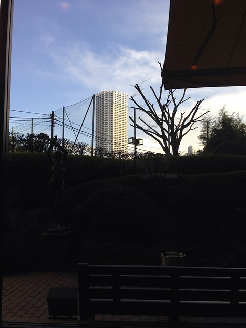 新宿文化センターの一階、喫煙所から撮影!...
