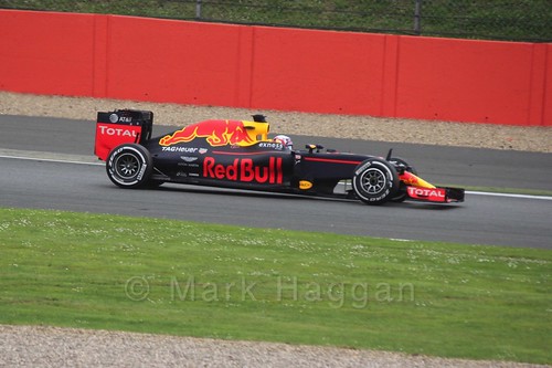 Pierre Gasly driving for Red Bull during Formula One In Season Testing at Silverstone, July 2016