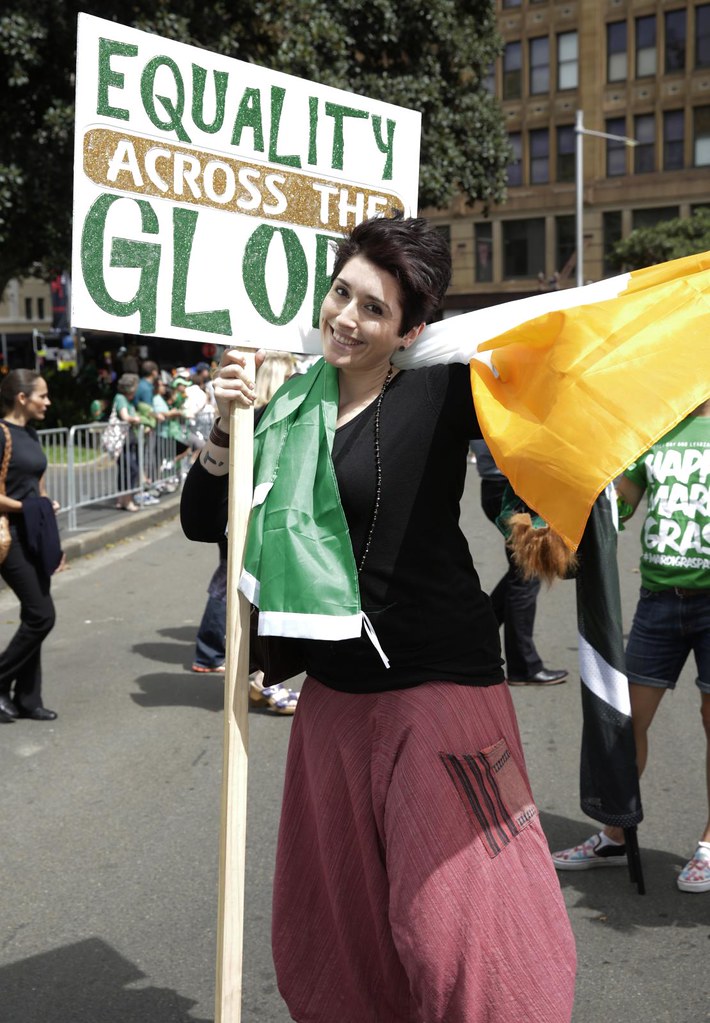 ann-marie calilhanna- mardigras first march @ st patricks day parade hyde park_596
