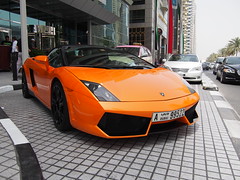 Lambo infront of our hotel.