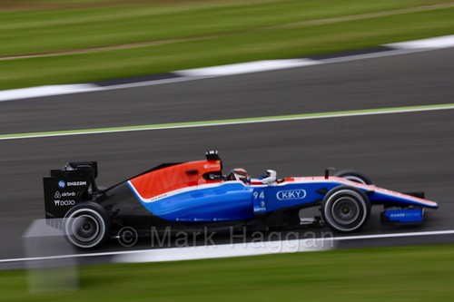 Pascal Wehrlein in his Manor car during Free Practice 1 at the 2016 British Grand Prix
