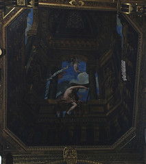 Figurazione di soffitto aperto verso il cielo, con angeli - Viviano Codazzi - Santa Maria in Via Lata - Roma