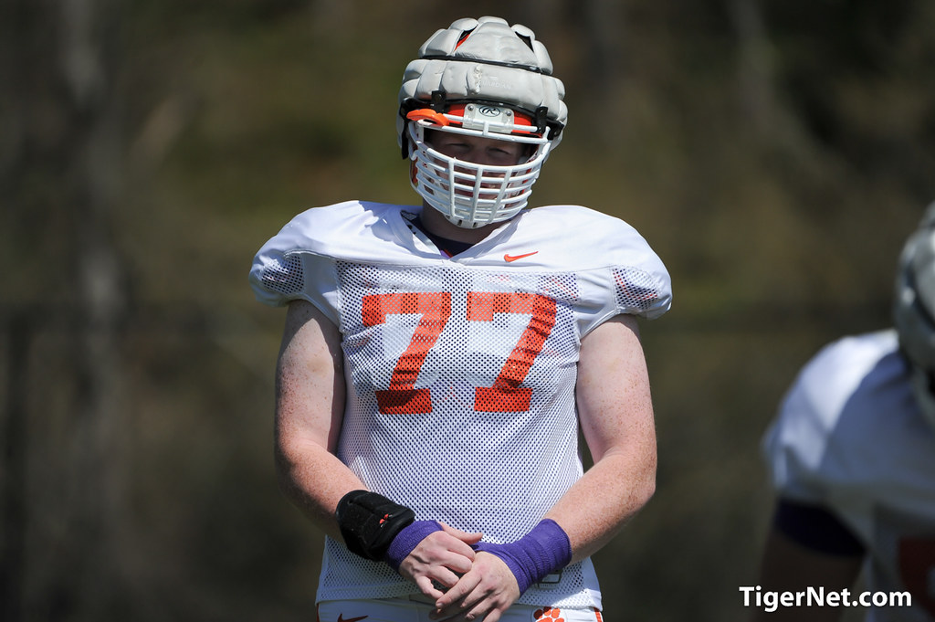 Clemson Football Photo of Zach Giella and practice