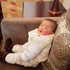 Daddy, come and play with me, please. #Baby #babyphoto #babyphotography #China #chinese #mobilephone #mobilephonephoto #mobilephonephotography #sofa #child #childrenphoto #children #childrenphotography