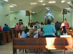 As most places in The Pacific, they practise religion.
