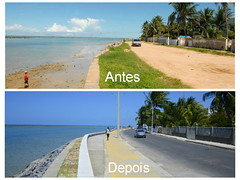 Orla de Rio Doce - Antes e depois das obras de revitalização