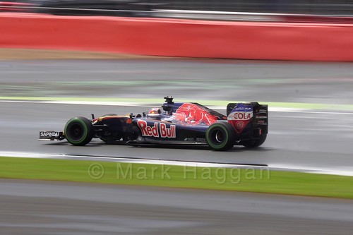 Daniil Kvyat in his Toro Rosso in the 2016 British Grand Prix at Silverstone
