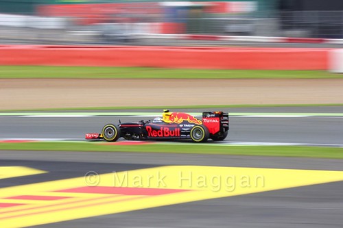 Daniel Ricciardo in his Red Bull during qualifying for the 2016 British Grand Prix