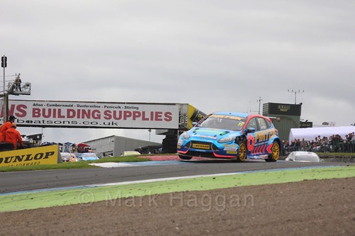 Andrew Jordan in race two in BTCC at Knockhill, August 2016
