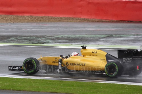 Kevin Magnussen in his Renault in the 2016 British Grand Prix