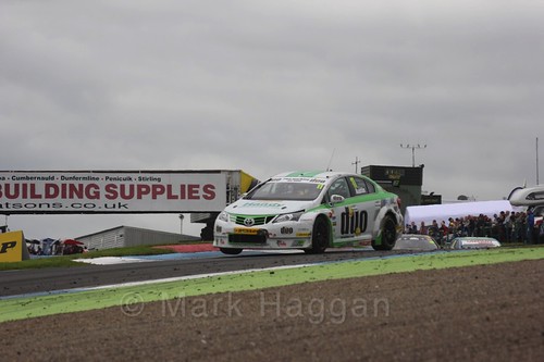 Rob Austin in race two during the BTCC weekend at Knockhill, August 2016