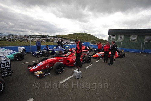 The final British Formula Four race during the BTCC Knockhill Weekend 2016