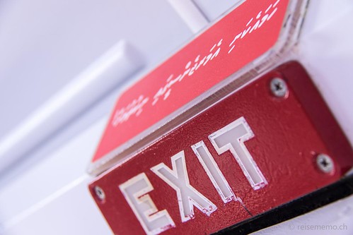 Arabic exit sign