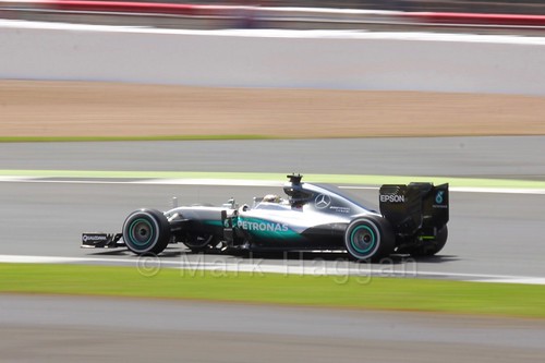 Lewis Hamilton in his Mercedes during the 2016 British Grand Prix