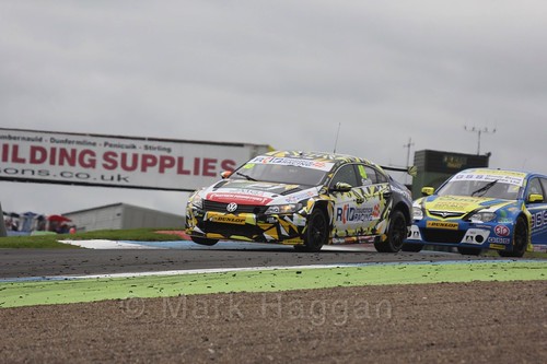 Árón Smith in race two during the BTCC Knockhill Weekend 2016
